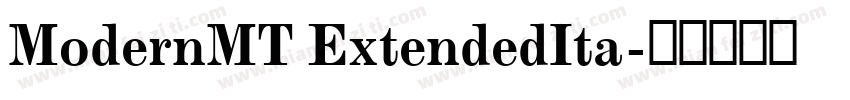 ModernMT ExtendedIta字体转换